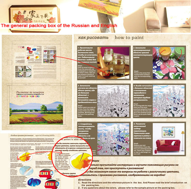 diy coloring by numbers The best oil painting factory in China GX6283