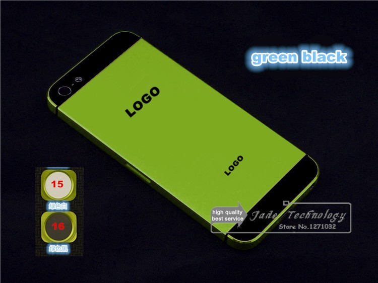 jade iphone 5 cover green black