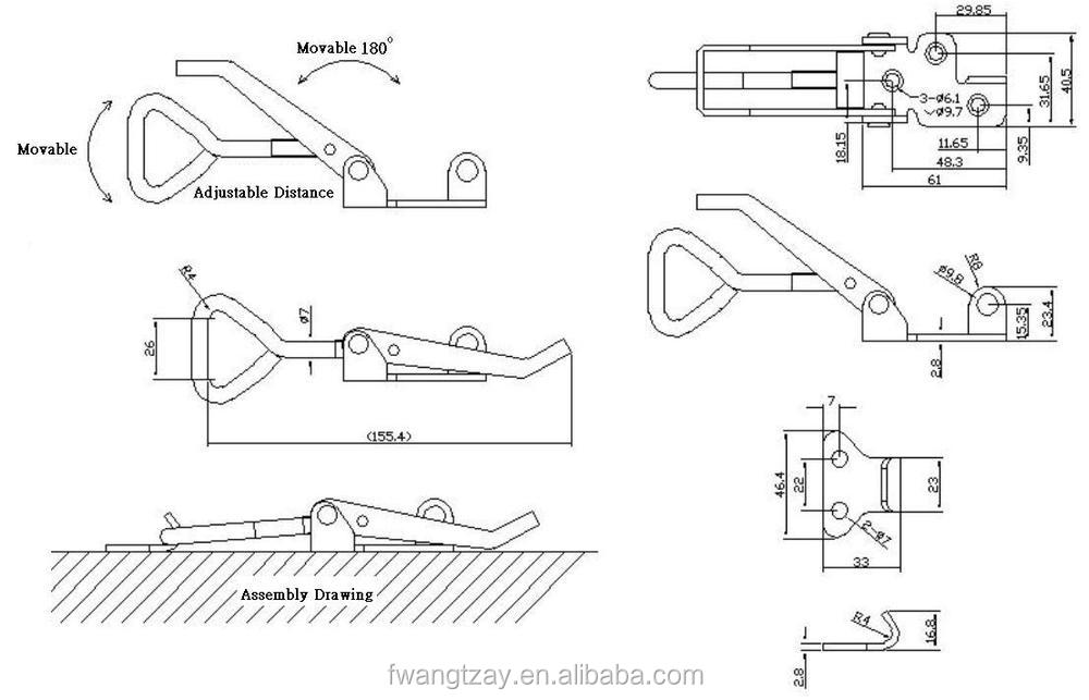Adjustable Heavy Duty Stainless Steel Draw Latch Buy Draw Latch