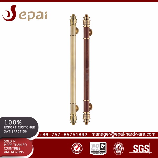 Decorative Sliding Glass Shower Round Brass Door Handles