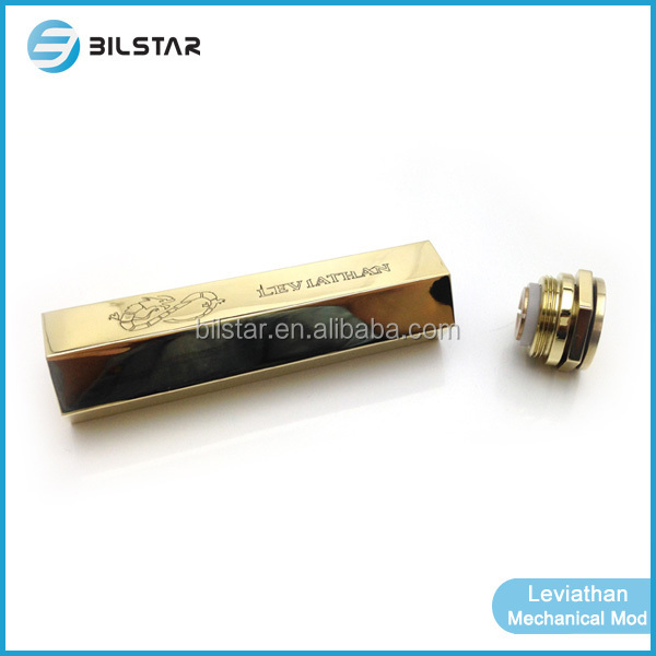100% Original Mechanical Mod Leviathan Mod Brass polished 18650 battery mod by Bilstar