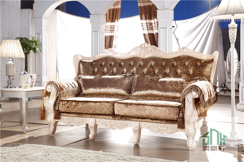 アンティークリビングルームの家具の木のソファの家具のソファセット写真hb- 603#木製家具デザインのソファーセット仕入れ・メーカー・工場