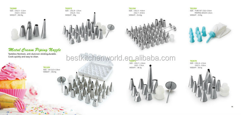 12Ppcs basic professional stainless steel cake decorating TIP SET