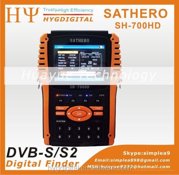 MPEG4 Satellite Meter SH-700HD sh-800 HD SATHERO Sat Finder Meter