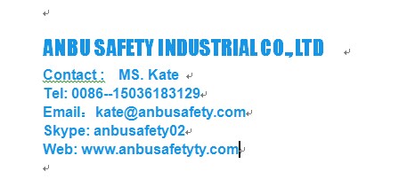 電気安全ベルト職業の生産