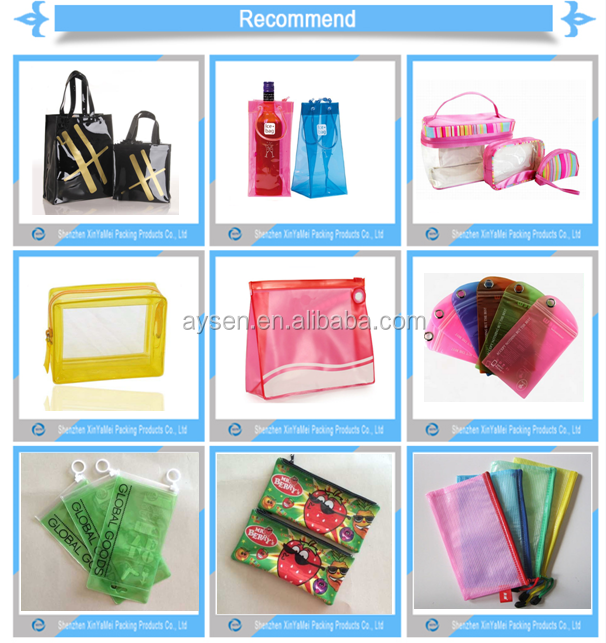 Hot Stamping Surface Handling Cosmetic PVC soft bag