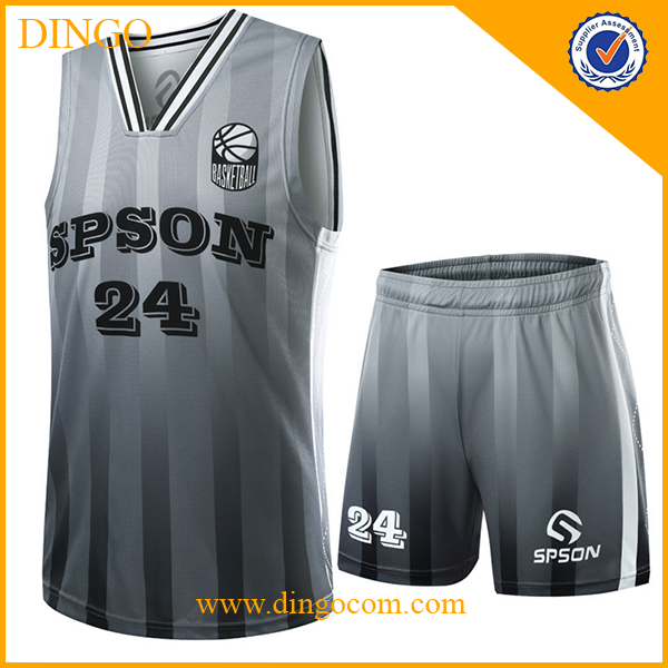 Custom Sublimated Basketball Jersey - Grey Camo - Girox Sportswear