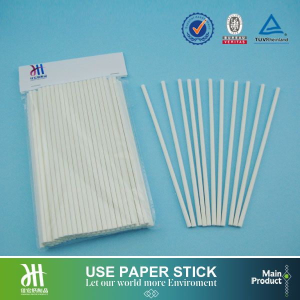 Colored food grade baked cake lollipop candy paper sticks
