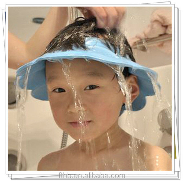 調節可能な子供の熱い販売ウォッシュヘアシャンプーシャワーキャップ赤ちゃんシールドエヴァの子供の入浴帽子問屋・仕入れ・卸・卸売り