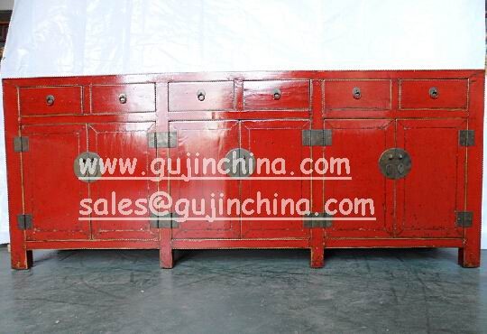 Mobiliário antigo chin u00eas vermelho longo aparador buffet Aparador Pequeno Com Espelho ~ Mobiliário antigo chin u00eas vermelho longo aparador buffet