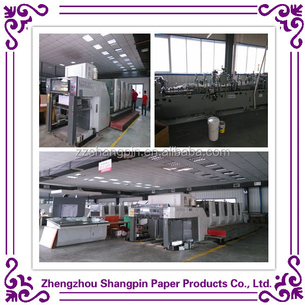 Classy white card printing paper packaging gift boxes with ribbon