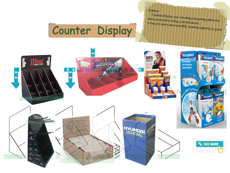 High Quality Cardboard Countertop Display for Lollipop Display