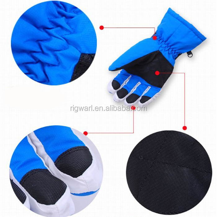 最高の防水青色rigwarl暖かい冬のファッションのスキー手袋問屋・仕入れ・卸・卸売り