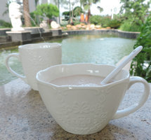 11オンスセラミックマグでスプーンでhandle/コーヒーカップ仕入れ・メーカー・工場