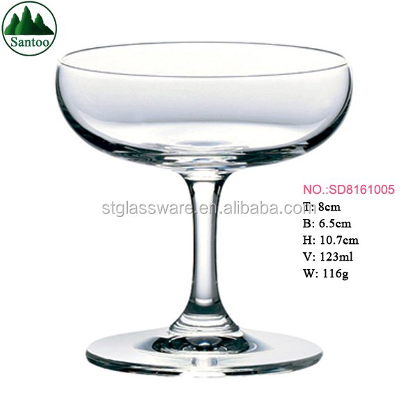 Factory Directly No Lead Crystal Champagne Coupes