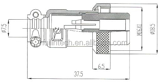 公共14メートルi p55防水空気プラグソケットオスコネクタ仕入れ・メーカー・工場