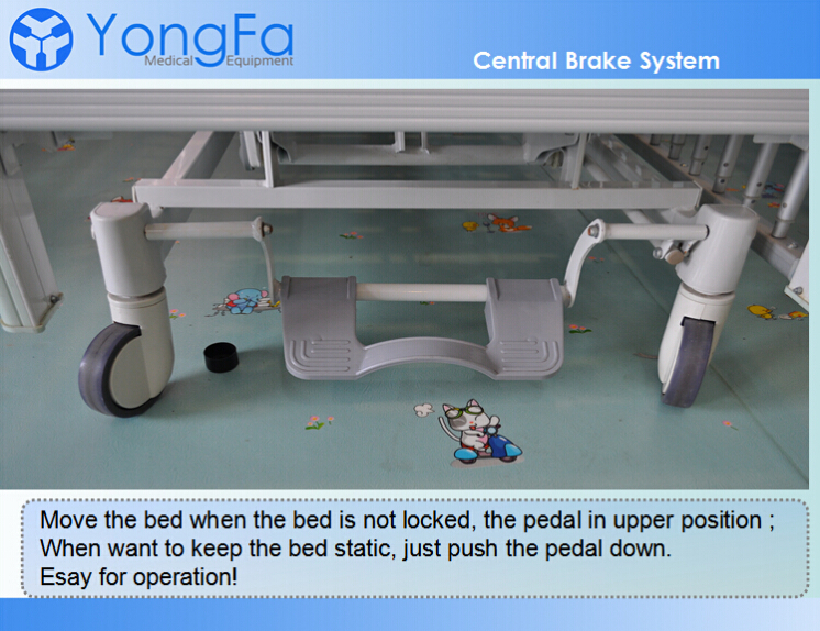 yongfa熱い販売のメーカーce、 iso、 fda病院小児科医療子供の病院のベッドの子供のベッドの子供の病院のベッド仕入れ・メーカー・工場