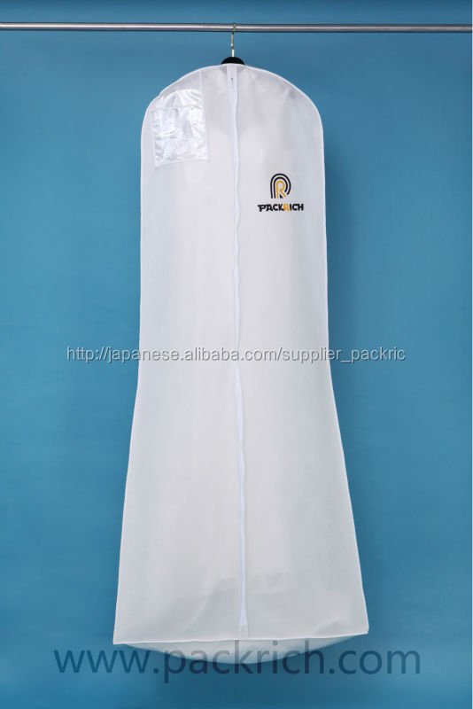 PVCポケット付不織布ドレスカバー /ウエディングドレスカバー仕入れ・メーカー・工場