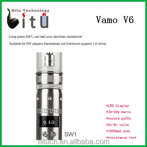 2014 New Arrival Vamo V6 3-20W , 2014 New Mod, Vamo V6 With Power Bank Feature 18350 18650 vamo v6 mod