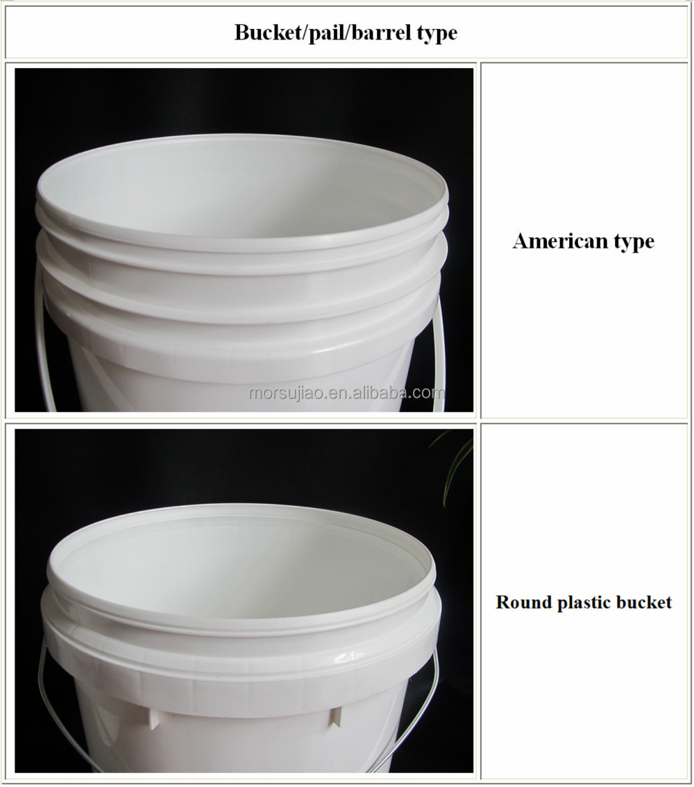 塗料用プラスチックバケツ5リットル/粉末洗剤/液体ちゃちなプラスチック製のペンキのバケツハンドルと蓋付き問屋・仕入れ・卸・卸売り