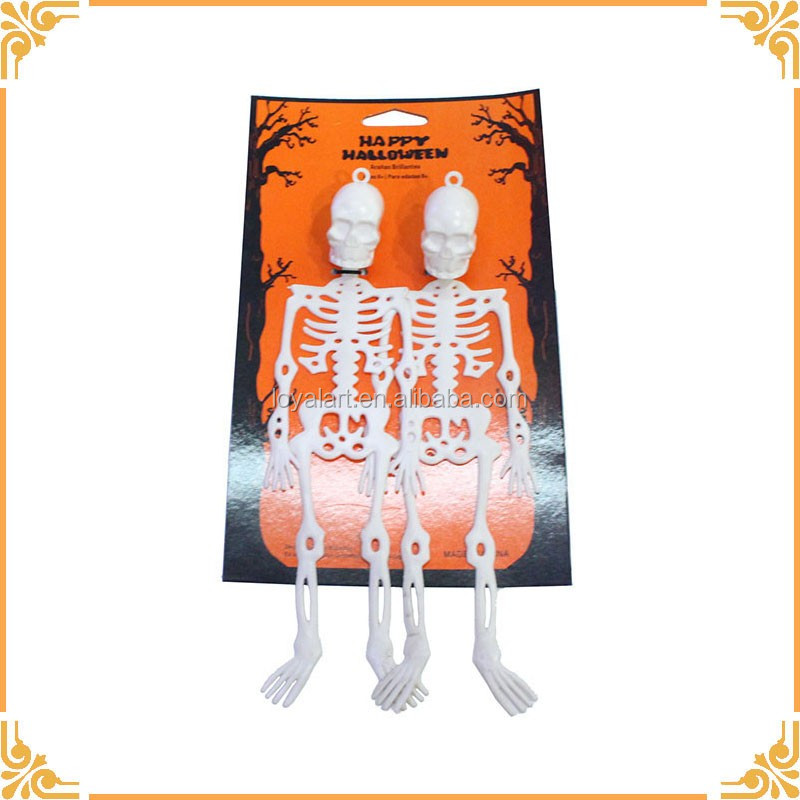 Scary Mini Plastic Human Skeleton Model Toys For Halloween