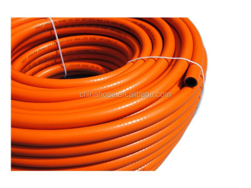 Ce!!! Orange Color High Quality Lpg Pvc Hose Best Quality Gas Pvc Hose