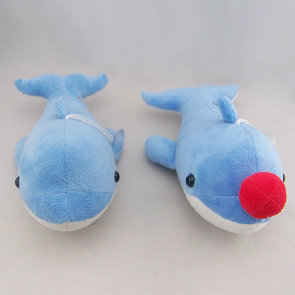 8" or 10" blue plush dolphin gift ,cuddly blu