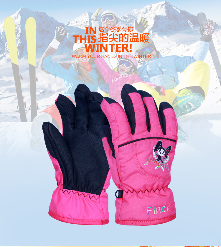 Waterproof Warm Children Ski Gloves 1.jpg