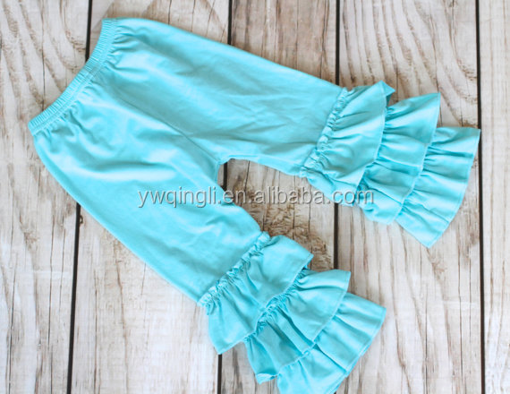 AQUA Ruffle pants capris Boutique ruffle leggings Baby Toddler Little Girl Ruffle Bottoms.jpg