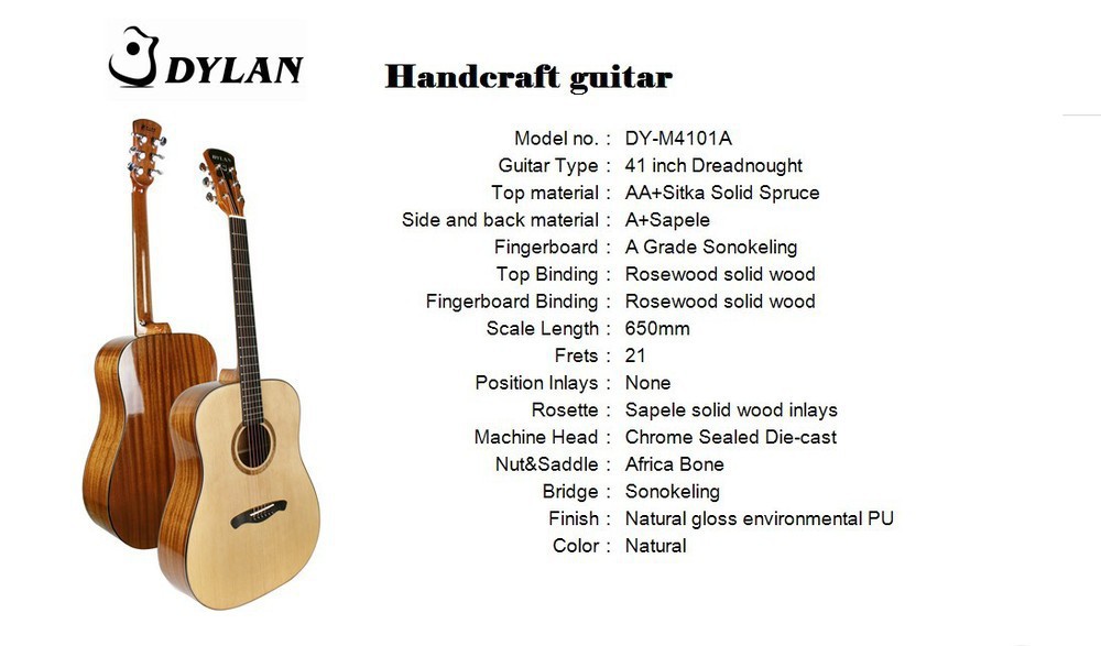 優れた手作りの中国語固体木製アコースティックギター問屋・仕入れ・卸・卸売り