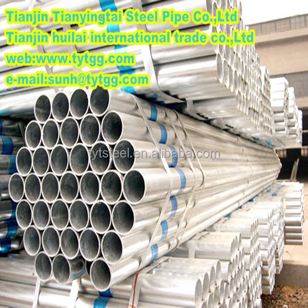 High reputation !!TYT006ERW galvanized /hot diped steel pipe!!