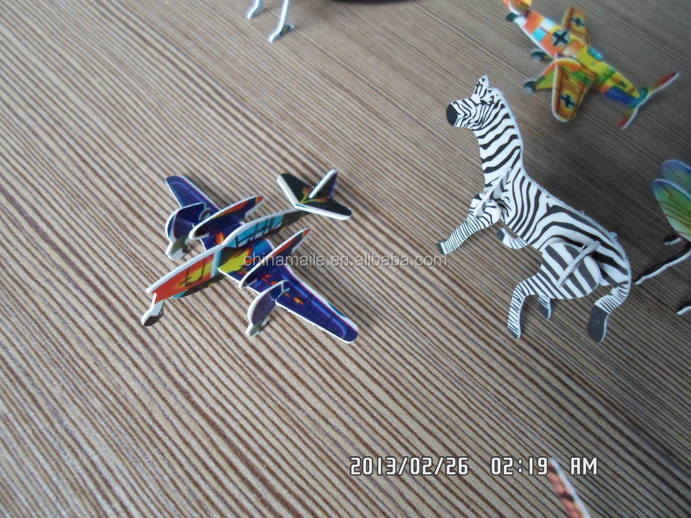 子供のdiy塗装三次元の動物パズルゲーム玩具問屋・仕入れ・卸・卸売り