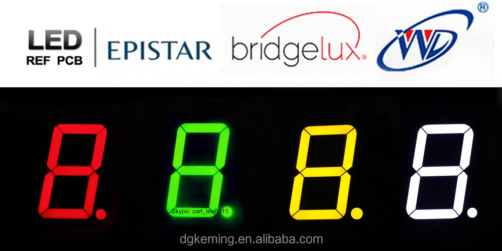 Dongguan bright led single 1 digit 5 inch big led 7 segment display