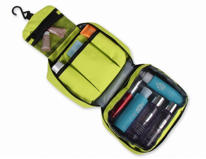 Promo portable folding travel toilet cosmetic bag
