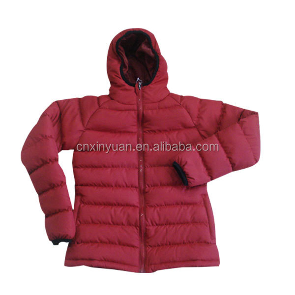 子供の冬のコートの男の子キルティングフグジャケット赤仕入れ・メーカー・工場