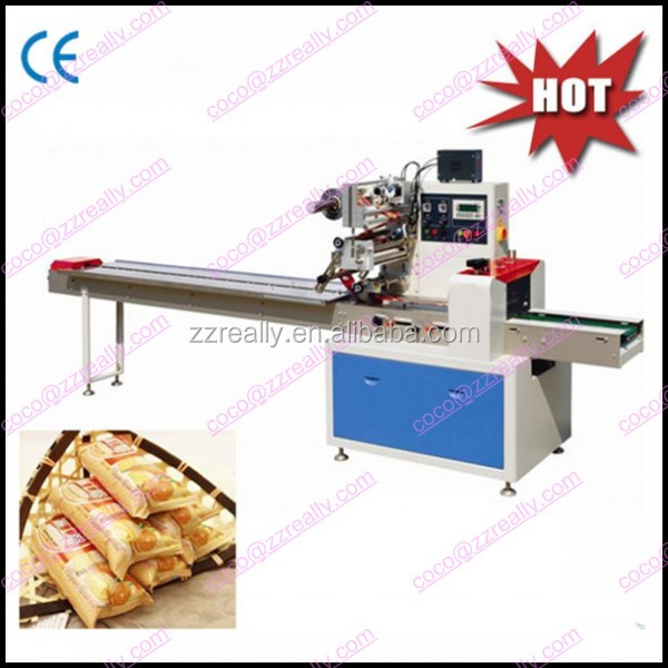 Horzontal chocolate candy bar wrapping machine/flow packaging machine