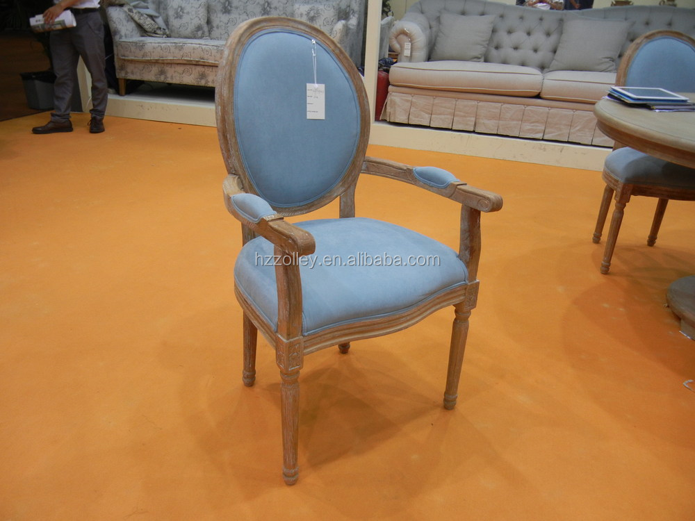 Marco de madera de roble de estilo francés silla de comedor ...