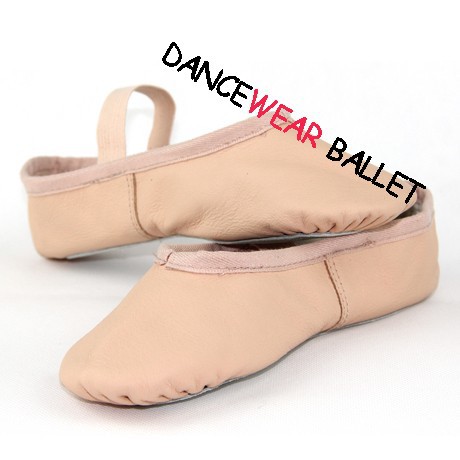 DB22005 Pig Leather Full Straight Sole Ballet Shoes Ballet Slipper-2