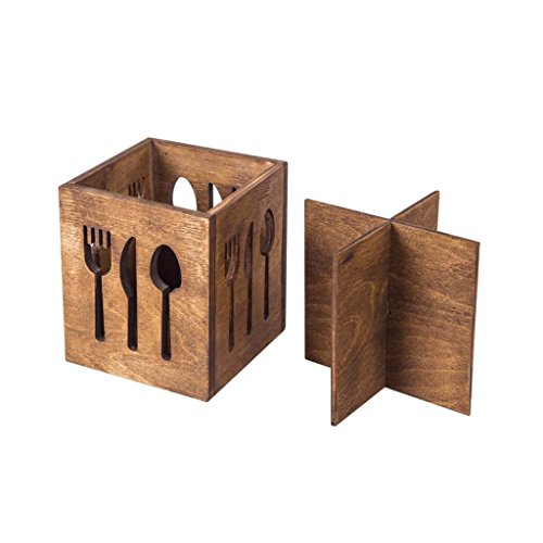 wood cutlery table holder cutlery and napkin holder for sale