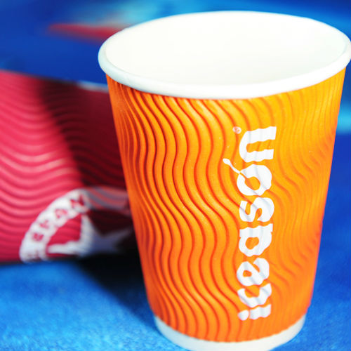 ripple custom paper cups with logo print