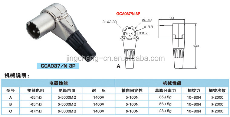 右天使gca037xlrコネクタ仕入れ・メーカー・工場