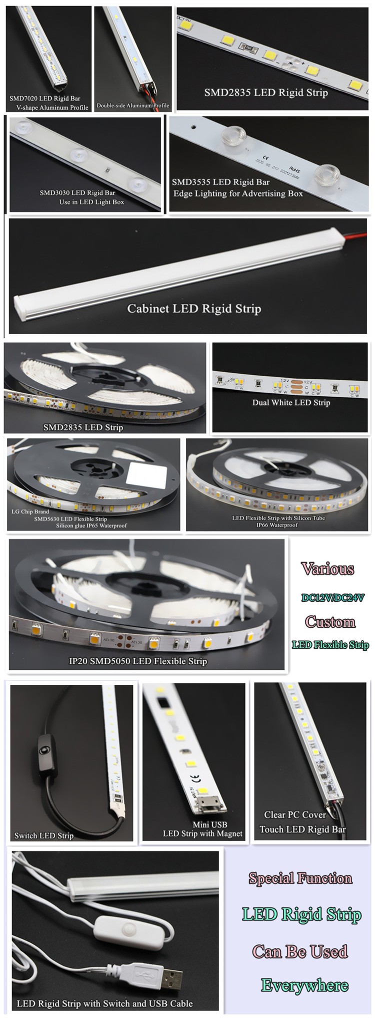 水耕温室フルスペクトラムsmd 5730 led成長ライトストリップ仕入れ・メーカー・工場