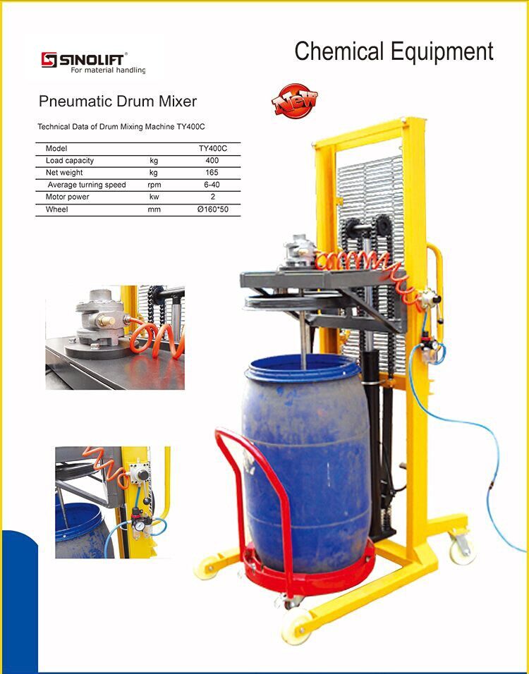 Mobile Pneumatic & Electric Drum Mixers Model Ty400c Ty400d Size 55 Gallon Buy Mobile