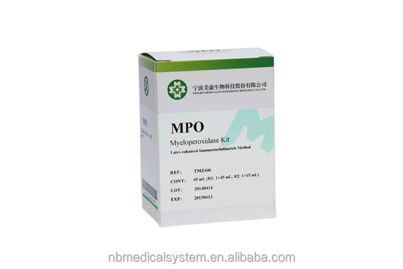 2014 up-to-date high-pricision good quality myeloperoxidase test kits