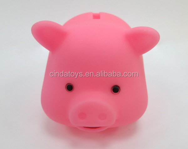 最高のギフトのお金の銀行のおもちゃプラスチックピンクの子犬販売のための子供貯金箱仕入れ・メーカー・工場