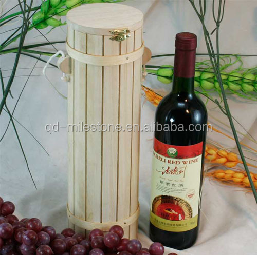 Champagne Single Bottle Wooden Wine Box