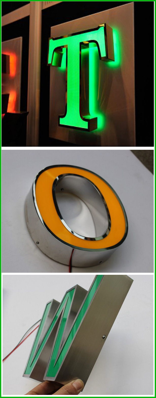 Ooutdoor抗- 錆ステンレス鋼の手紙が看板を点灯仕入れ・メーカー・工場