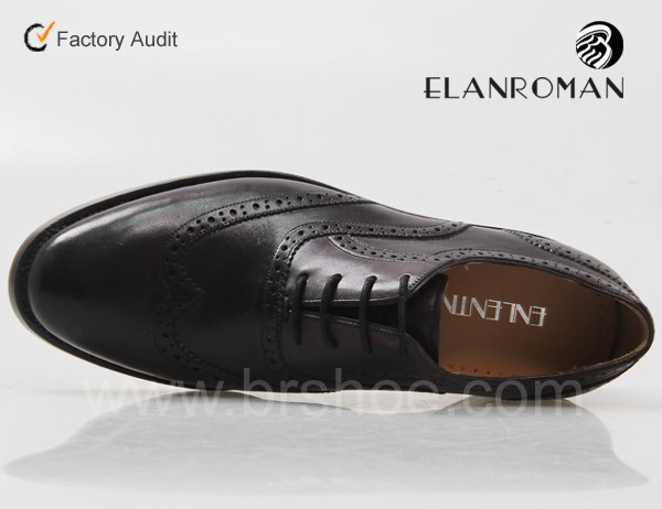 イタリア古典的な黒革の男性の靴のドレス私靴仕入れ・メーカー・工場