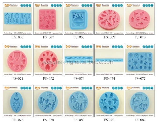 New arrival custom halloween silicone fondant cake decorating mold for arts&crafts