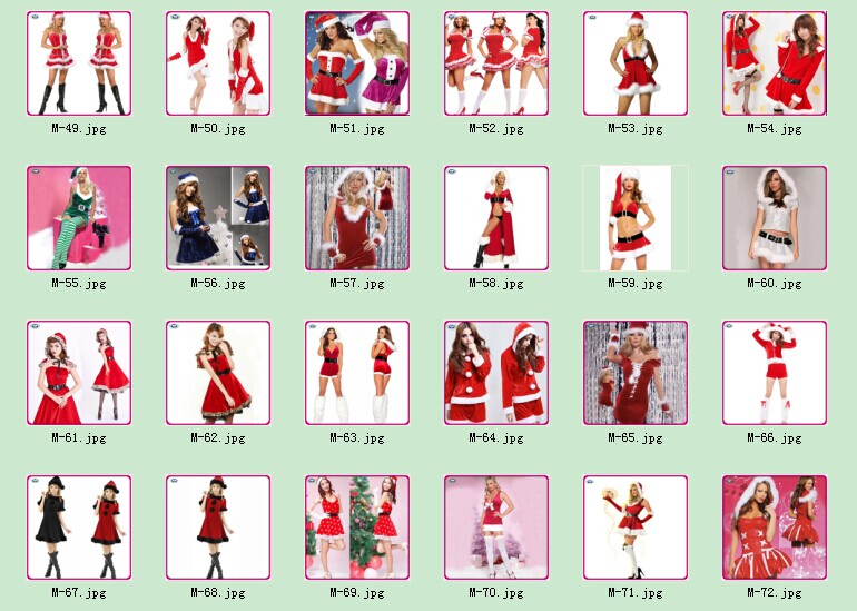 卸売サンタクロース衣装赤2個セクシーサンタクロース衣装女性問屋・仕入れ・卸・卸売り